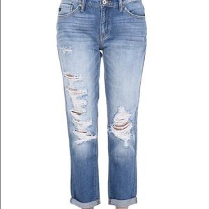 Destressed Kancan Cropped Jeans size 3/25